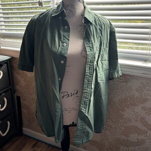 Tommy Hilfiger Green button up shirt